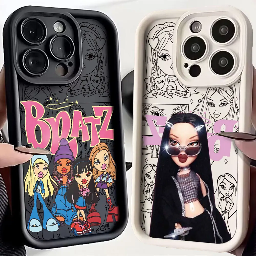 Фото Милый чехол для телефона B-Bratz для Samsung S26 S25 S24 S23 S22 S21 S20 F06 M16 Note 20 FE Plus Ultra 4G 5G, мягкий силиконовый ТПУ №1