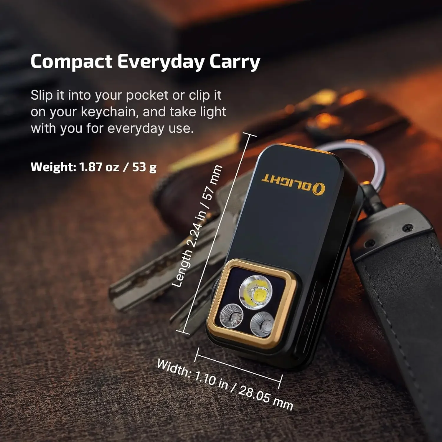 Фонарь OLIGHT Oclip Pro S EDC с креплением-клипсой, 600 люмен, перезаряжаемый через Type-C, с белым светодиодом, УФ-излучением и RGB, фонарики (art.: 3920dbef4c82f) - 3920dbef4c82f