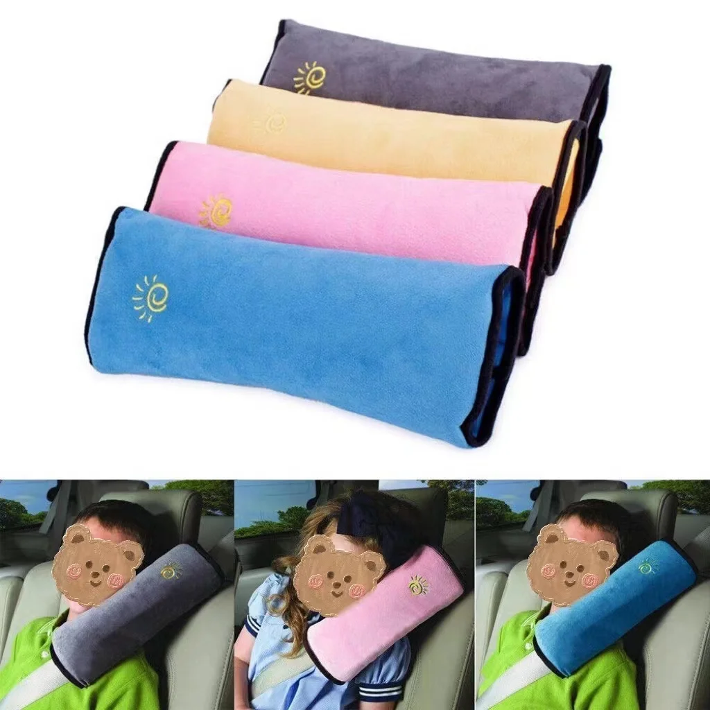 

Auto Pillow Car Safety Belt & Seat Sleep Positioner Protect Shoulder Pad Safety Strap Car Headrest Adjust Vehicle Seat Cushion
