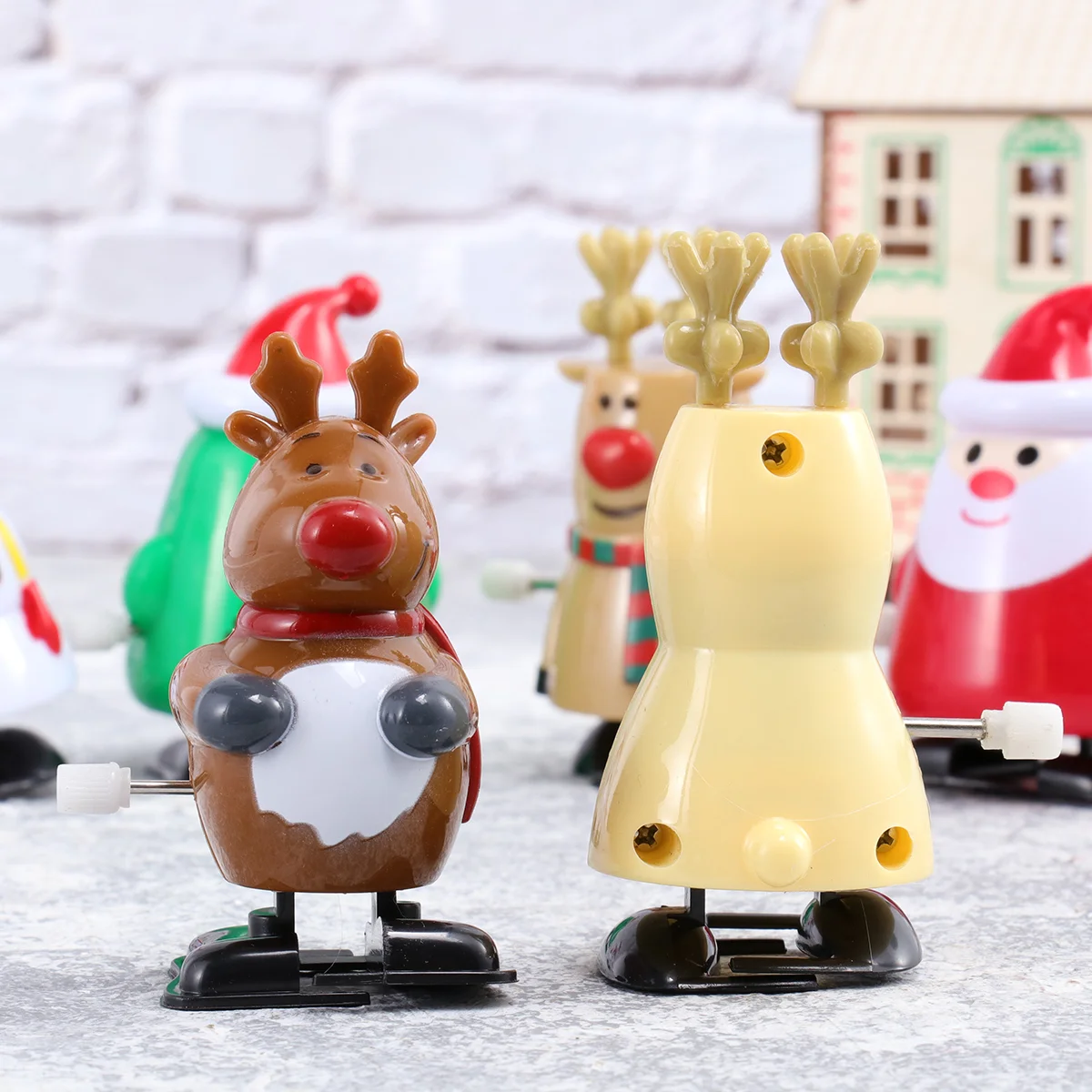 Фото Рождественские игрушки Windtoy, Детские заводные чулки, образовательные наполнители Santawalkingfiller, праздничные сувениры, смешные подарки №2