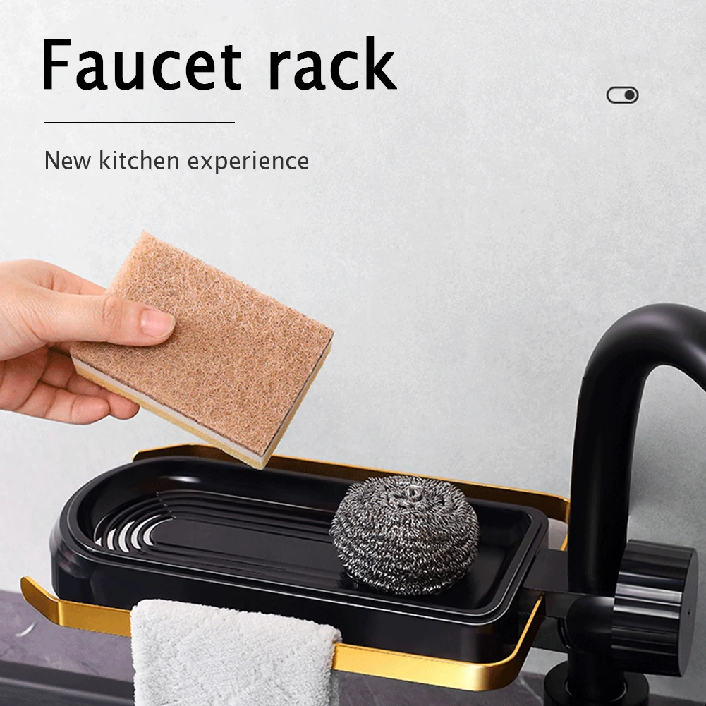 

Стеллаж для хранения смесителя, компактный сливной держатель для кухни, ванной комнаты, полки для кухни, аксессуары для хранения Wwo66