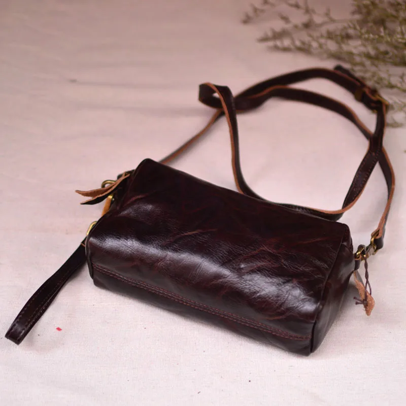 AETOO Простая сумка через плечо в стиле унисекс мягкая кожаная большой вместимости