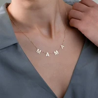 mama letters choker necklace gold silver color mum charm clavicle chain necklaces feminine jewelry mothers day new special gift