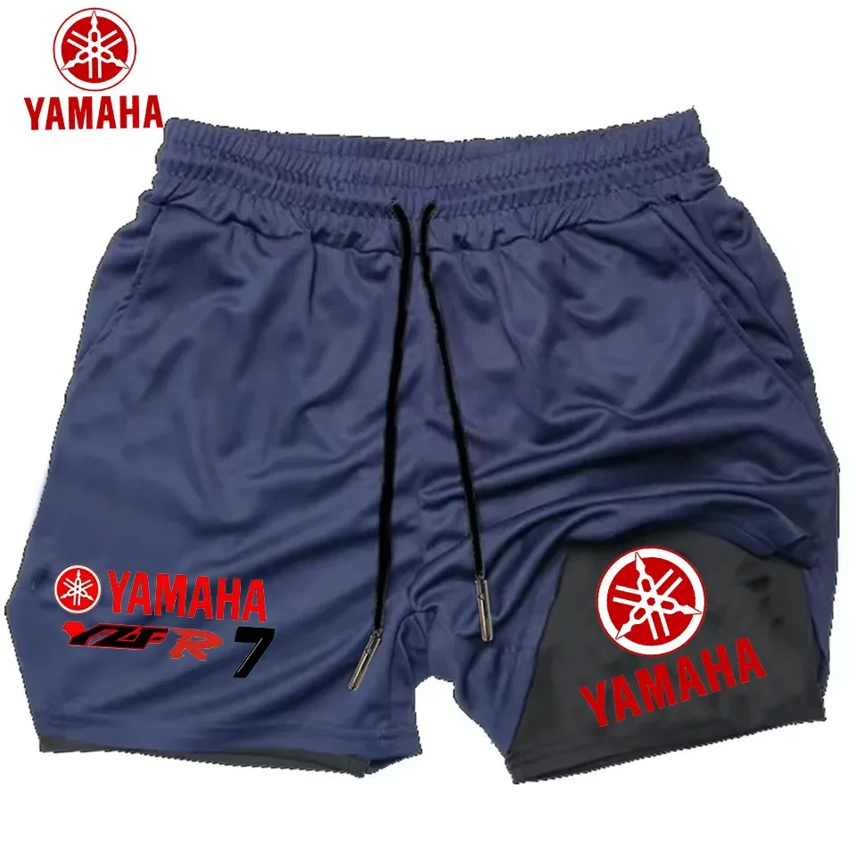 

Последняя модель 2025, мужские однослойные шорты для утреннего бега, спортивные парные однослойные шорты — бренд с логотипом мотоцикла YAMAHA — мужские A