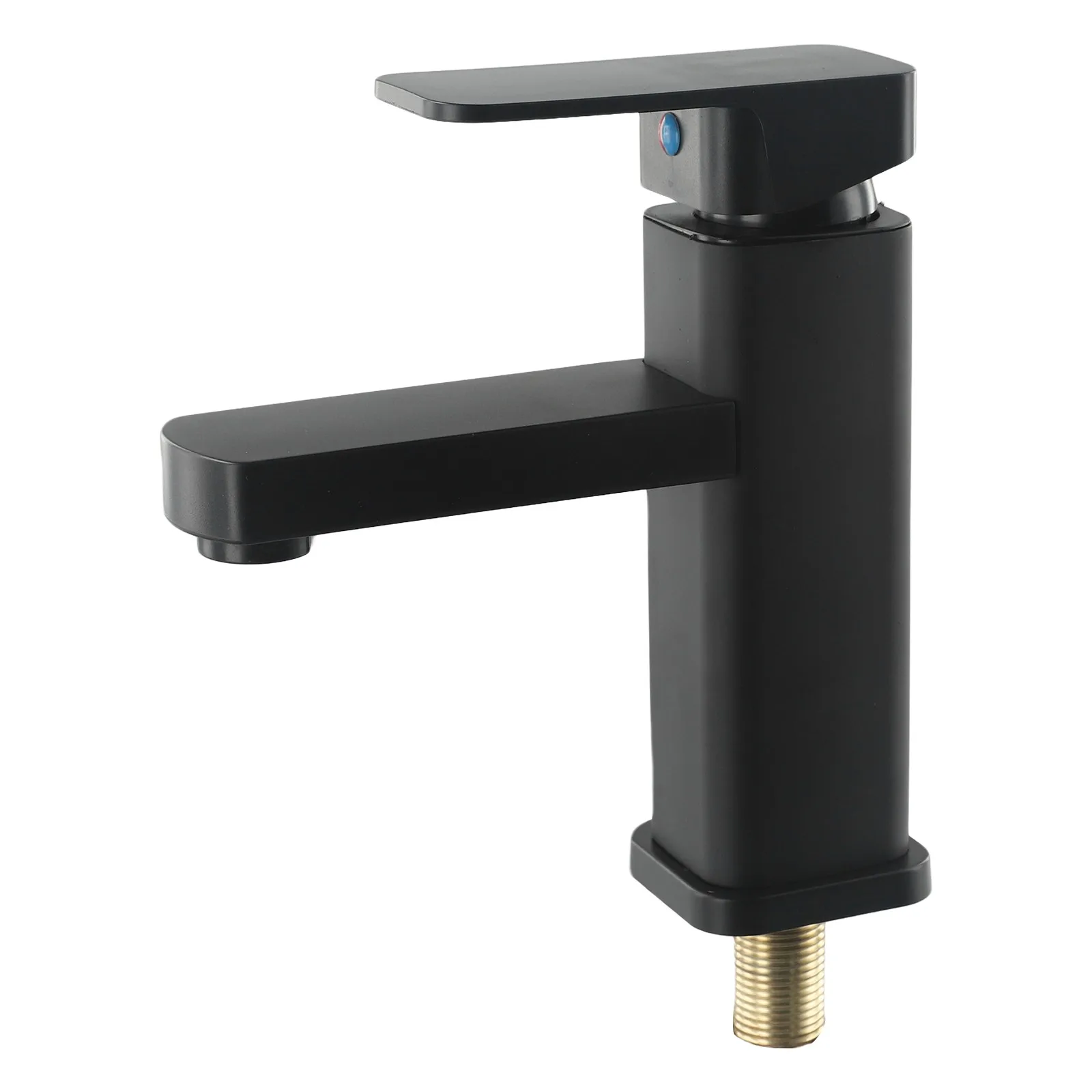 

For Kitchen For Bathroom Steel Faucet Basin Faucet 304 Stainless Steel Basin Faucet Plastic Handle Single Sink