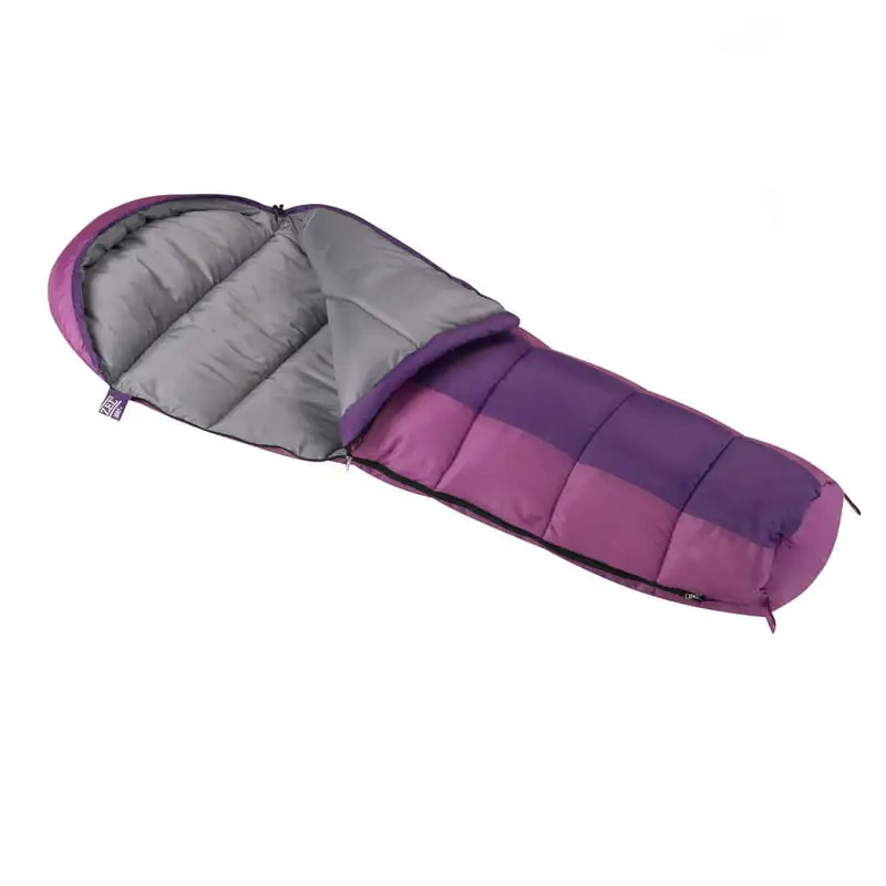 

30-Degree to 40-Degree Youth Mummy Sleeping Bag, Purple, 26 Emergency sleeping bag Sleeping bag liner Camping quilt Black dog ca