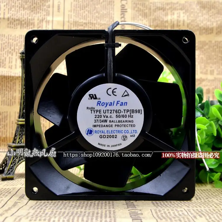 

ORIGINAL JAPANESE BRAND UT276D-TP [B98] 220V 37 / 34W 14050 HIGH TEMPERATURE RESISTANT FAN