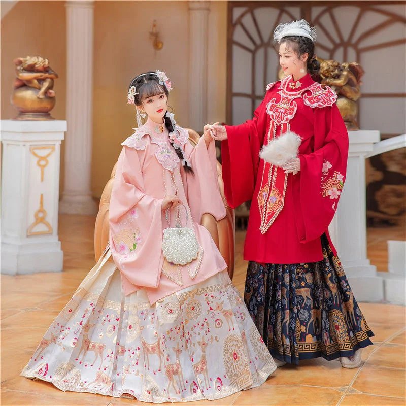 

Женский воротник-стойка Han Xu[Lu Yingmei Yue], косый отворот, облачные плечи, золотой макияж, свадебный цветок, Осенний макияж