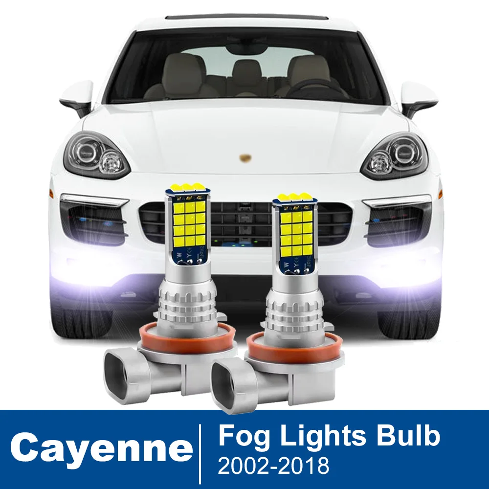 

2pcs Led Car Fog Lamp For Porsche Cayenne 955 957 9PA 92A 2002-2014 2015 2016 2017 2018 Front Fog Light Bulb Car Accessories