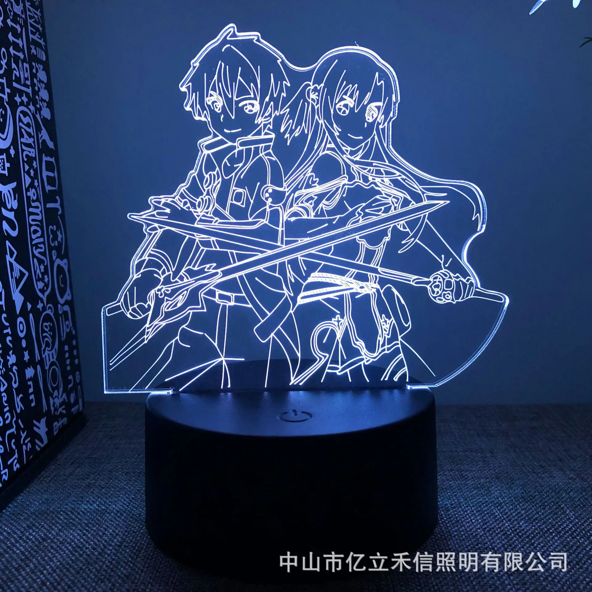 

SAO Series USB Touch Colorful Remote Control Bedside Gift Lamp Anime Decor Anime Led Light Room Decoration Lights Night Lights