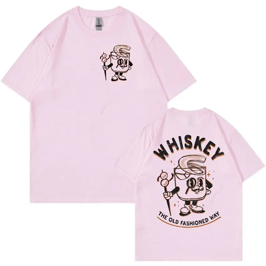 Забавная футболка Negroni коктейльный мультфильм 2024 Мужская Женская Ретро