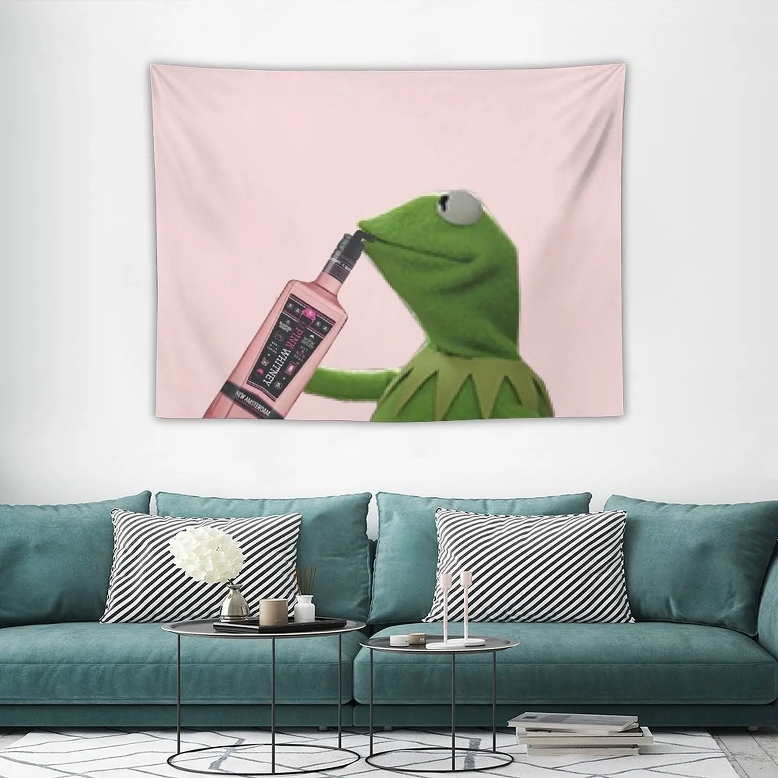 Кермит розовый белый гобелен кавайный декор комнаты для спальни декоративные
