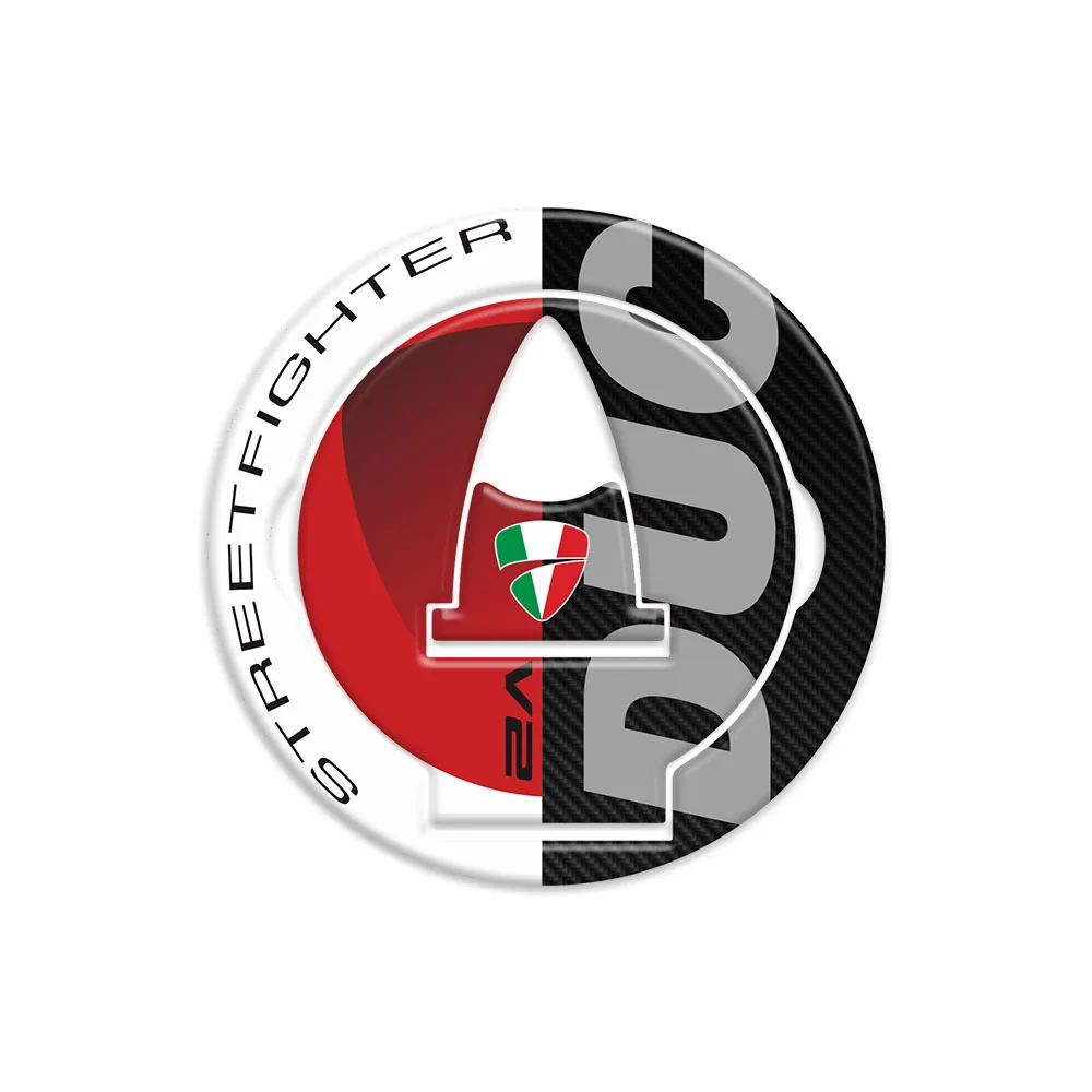 

Для Ducati Streetfighter V4 V2 наклейки на бак, аксессуары для мотоциклов, защитные чехлы для газовой крышки, детали, карбоновые 3D наклейки V4S 2023