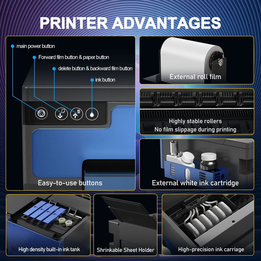 Принтер A3 DTF для XP600 Impresora A4 печатная машина термотрансферный принтер футболок L18058