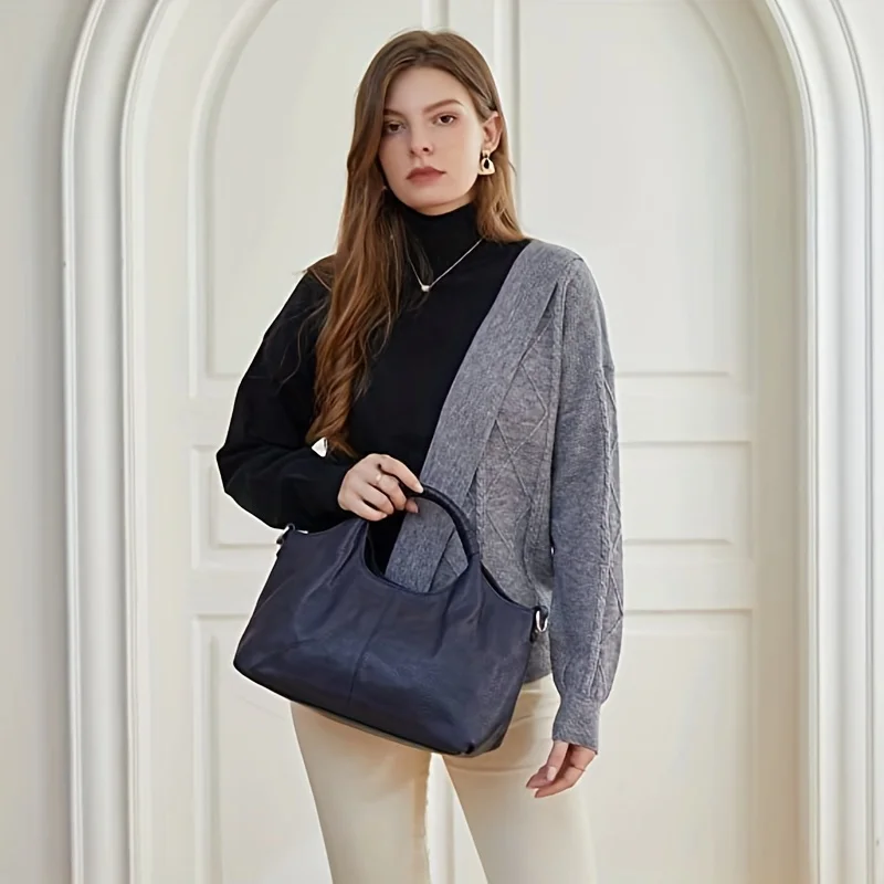 Винтажная Сумка-тоут с верхней ручкой ретро Большая вместительная сумка через