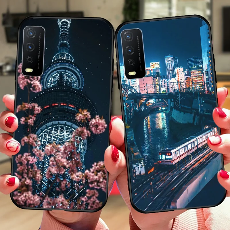 

Romantic Anime Street View Phone case for vivo y20 y30 y50 y53 y52 y31 Y70s Y12 Y11 y53 Y18 Y19 Y15 Y12 Y51 Y85 Y97 case