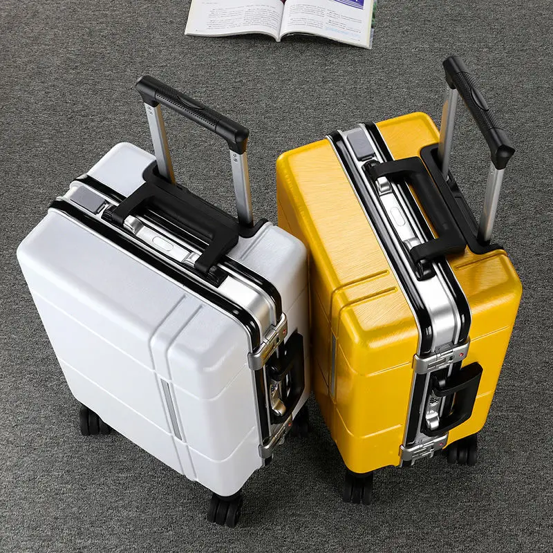 

SOLI2 luggage frame universal wheel trolley case inch large capacity password fashion student aluminum suitcase S12730-S12742