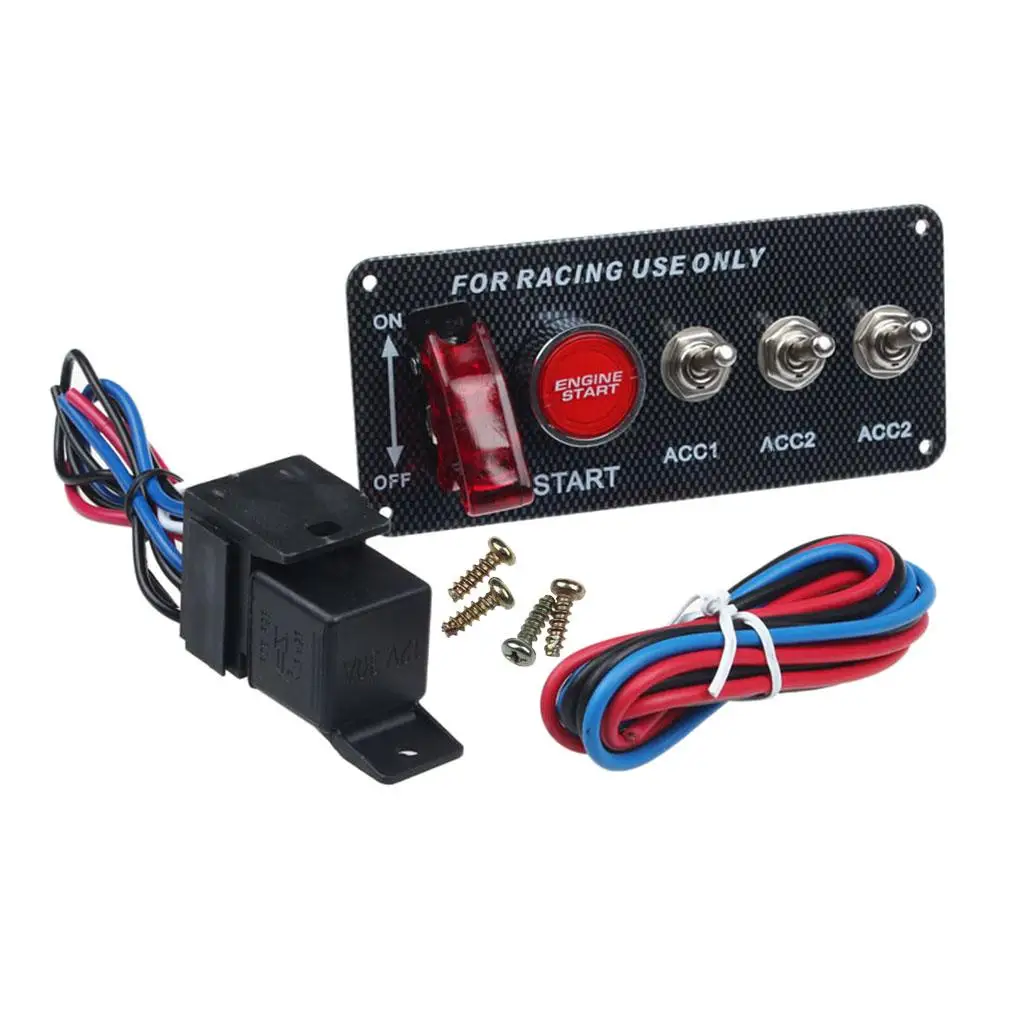 

Гонки DC 12V переключатель зажигания Toggleup аксессуары красный