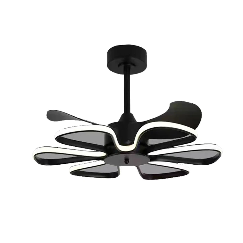 

Factory Supply Contemporary Creative LED Lamp 3 Colors Ceiling Fans With Lights Remote Control for Home