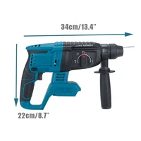 10000bpm electric hammer impact drill rechargeable brushless cordless rotary hammer drill 4 function for 18v makita battery