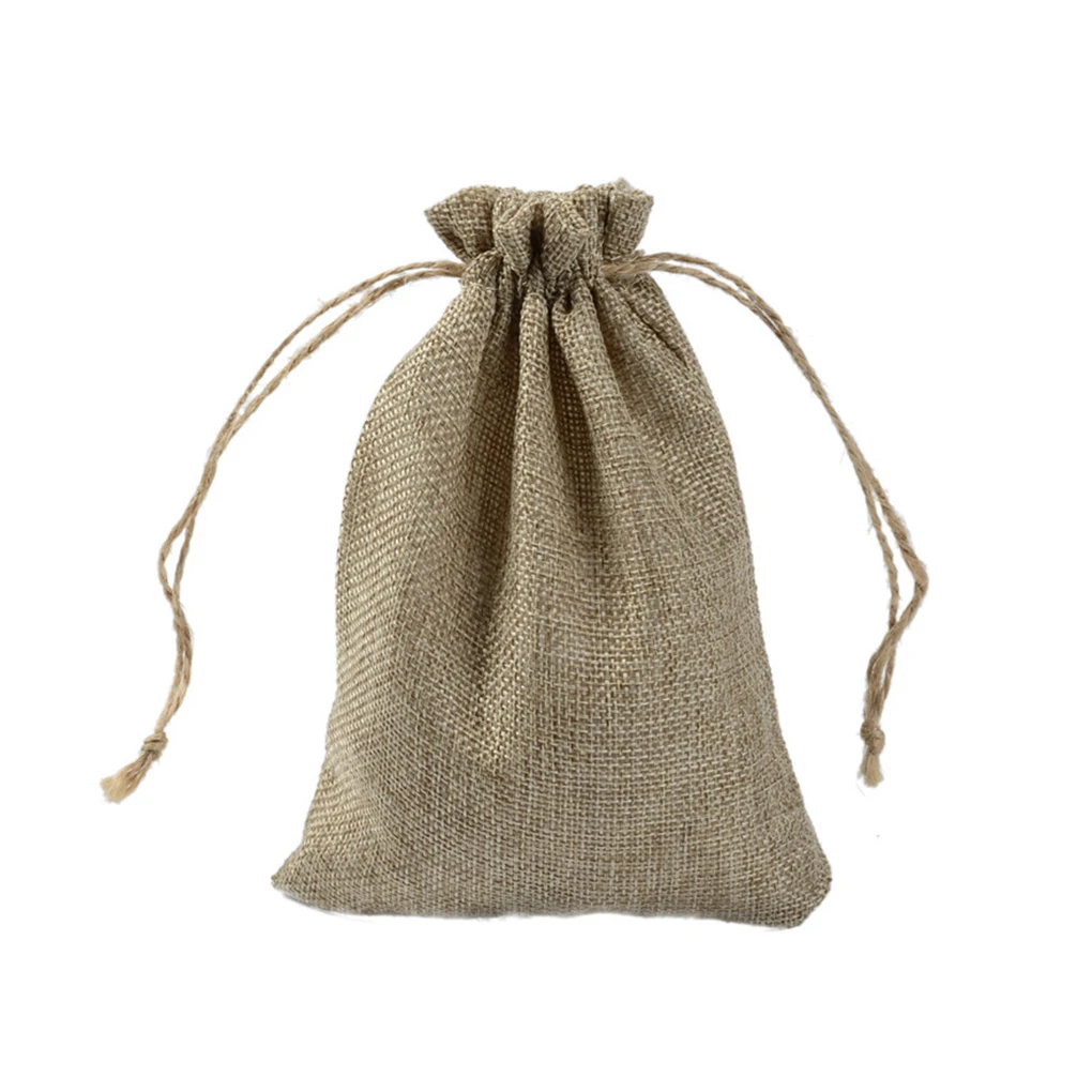 

30pcs Linen Hypoallergenic Portable Bag For Sorting Out Small Items Drawstring Storage And Organization Reusable