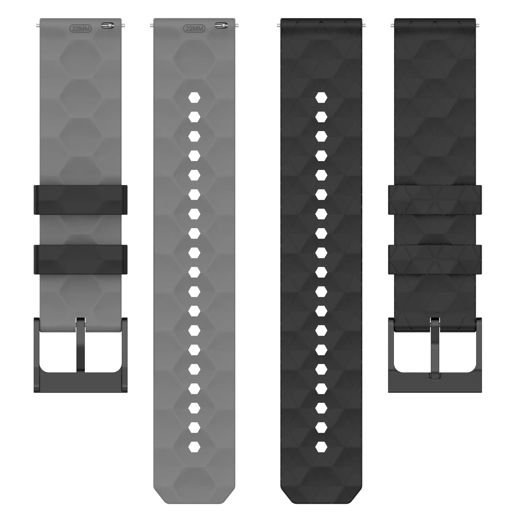 20mm 22mm Silicone strap for Huami Amazfit GTR4 / GTR 3 Pro 2 2e band S4/3/2 Huawei GT2 print two-color sport Wristband Bracelet
