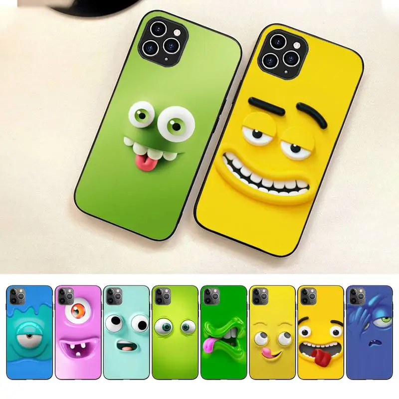 

Funny Cartoon Face Phone Case For Iphone 7 8 Plus X Xr Xs 11 12 13 Se2020 Mini Mobile Iphones 14 Pro Max Case