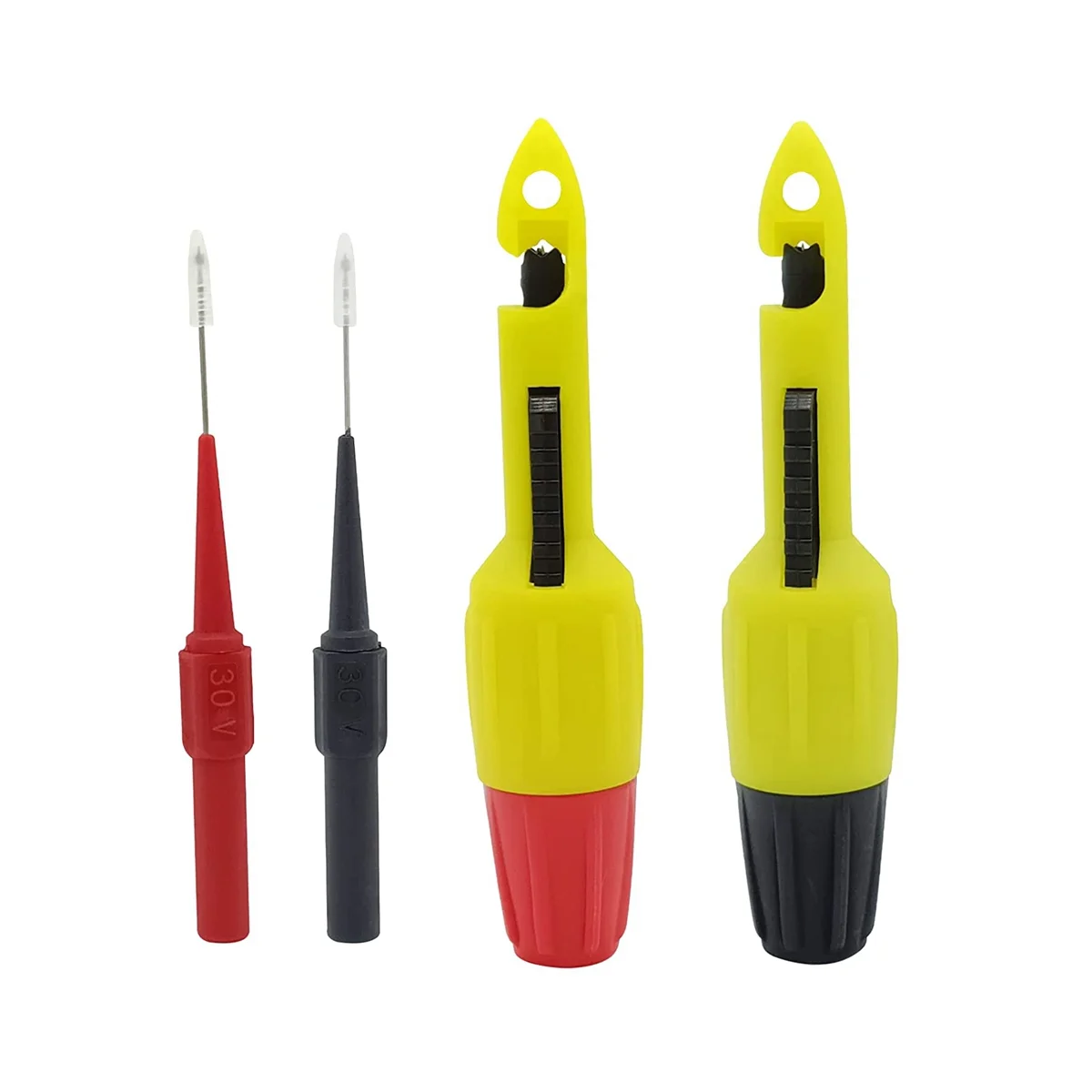 

2 Pack Wire Piercing Probe Insulation Piercing Clip with Insulated Wire Piercing Probe,Inspection of Automotive Circuits