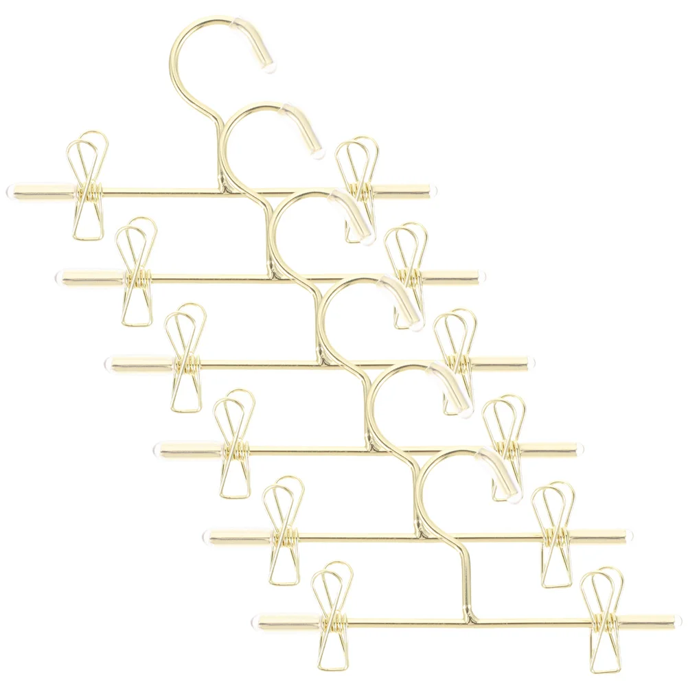 

6 Pcs Mini Hanger House Decors Clothes Rack Dolls Simulation Hangers Ornaments Tiny Garment Small Dress Baby