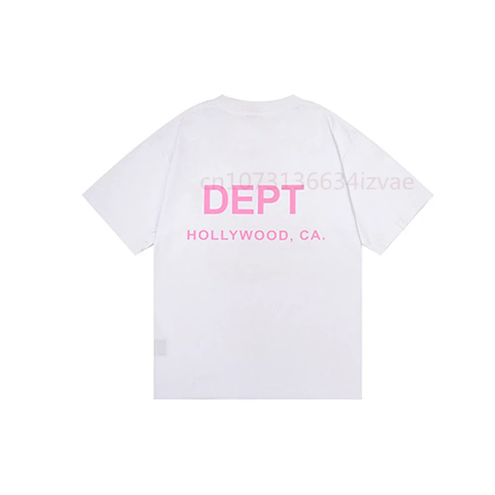 DEPT модная брендовая футболка для мужчин и женщин с коротким рукавом буквенным