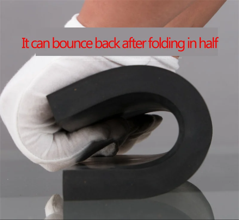 Черный промышленный резиновый блок эластичная противоскользящая демпфирующая