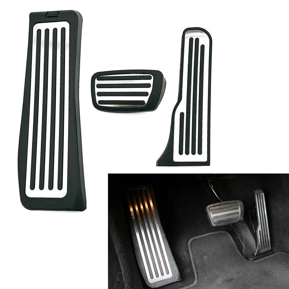 3 шт. LHD автомобильная подставка для ног из нержавеющей стали крышка педали