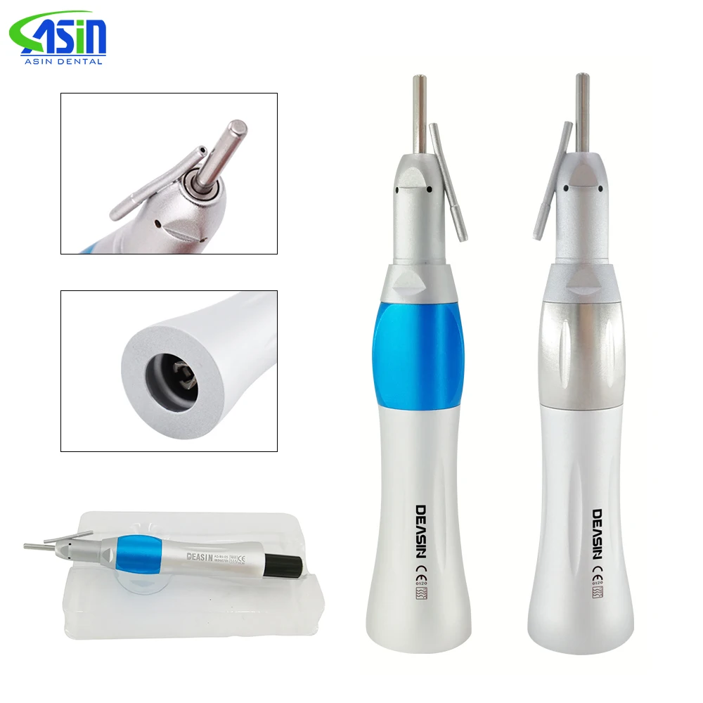 Dental Surgical Straight Handpiece 1:1 Nose Cone with External Irrigation Pipe Dentist Tools