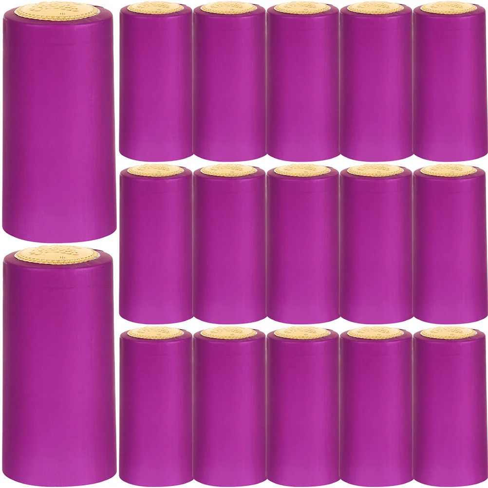 

30Pcs Pvc Heat Shrink Capsules Wine Bottle Shrink Wraps Wine Sealing Shrink Top Cover Caps Bottle Stoppers Wine Making