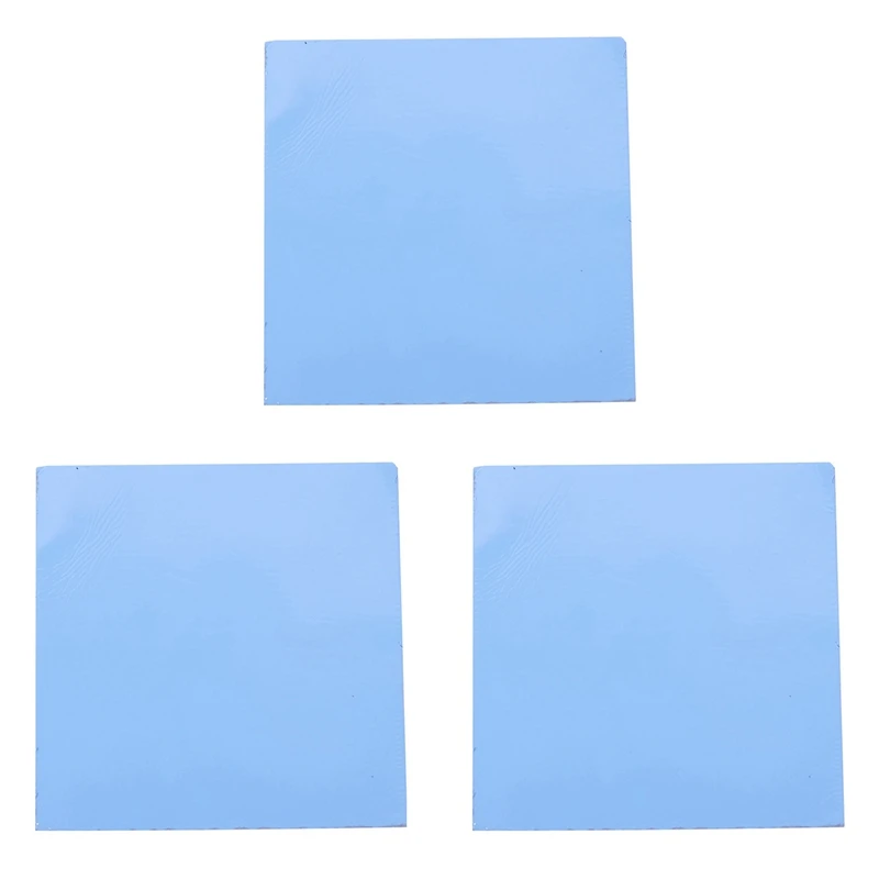 

3X New 100Mmx100mmx3mm Gpu Cpu Heatsink Cooling Conductive Silicone Thermal Pad
