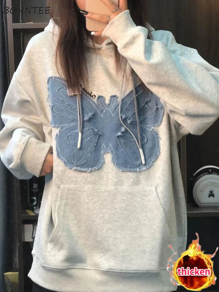 

Женские толстовки в стиле пэчворк, утепленные бархатные Дизайнерские повседневные удобные свободные зимние повседневные Модные простые т...