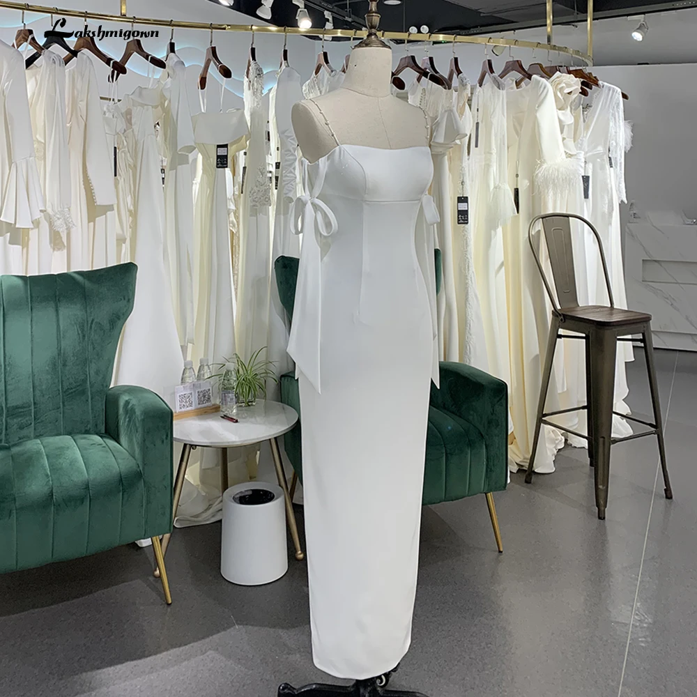 Простое пляжное свадебное платье с открытой спиной 2022 летнее на