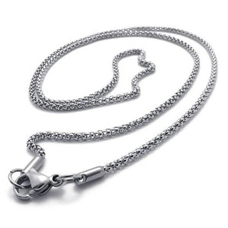 necklace for women stainless steel corn 