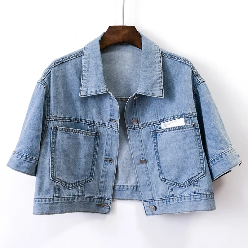 Big Pocket Jeans Jackets Female 