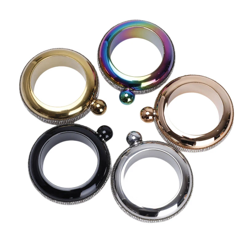 1 шт. круглая фляжка для виски спирта водки 3 5 унций