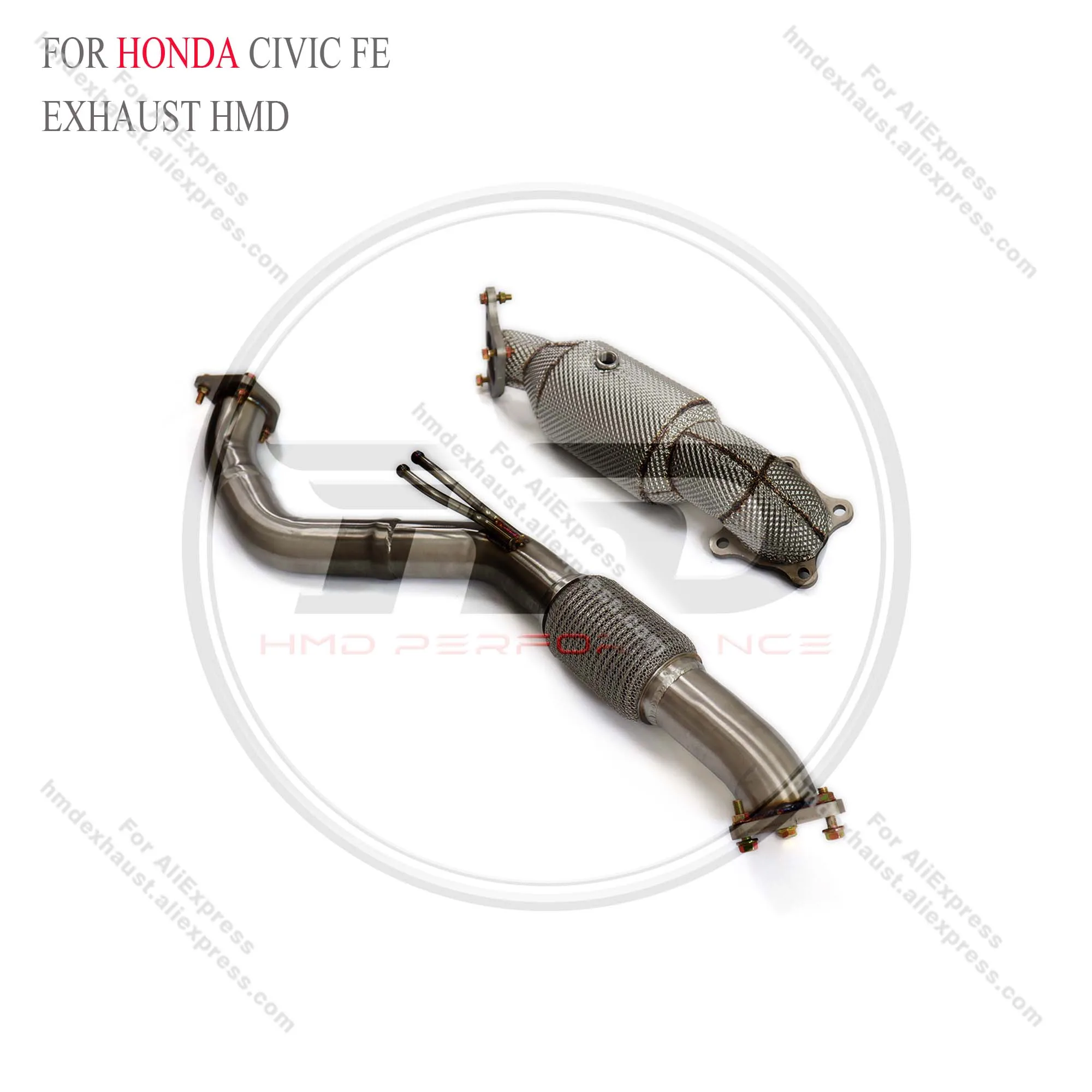 Выхлопная система HMD высокопроизводительная труба потока и резонансный для Honda