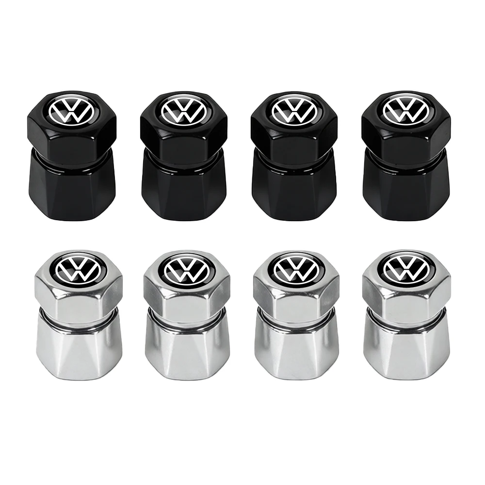 Фото 4 шт. алюминиевые колпачки для автомобильных шин для Volkswagen Golf Polo Passat B8 T4 T5 T7 T-roc Jetta Tiguan Touran Tcross Touareg Passat B6 №2