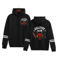 hellfire club hoodies stranger things hoodie printed sweatshirts harajuku striped men women y2k hooded sweatshirt pullover tops