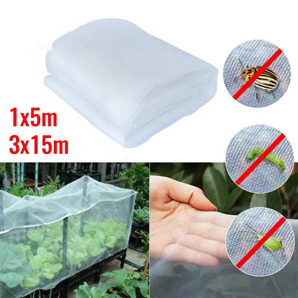 5-15M Garden Protect Netting Vegetables Crops Plant Mesh Bird Net Insect Animal Garden Net Garden Plant Care Accessories