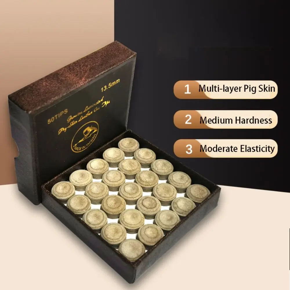 Маленькая головка для бильярда из свиной шкуры многослойные принадлежности