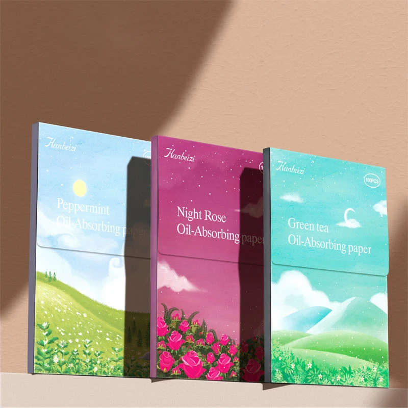 

100pcs Face Oil Blotting Paper Protable Face Wipes Facial Cleanser Oil Control Oil-Absorbing Sheets Blotting Tissue Makeup Tools