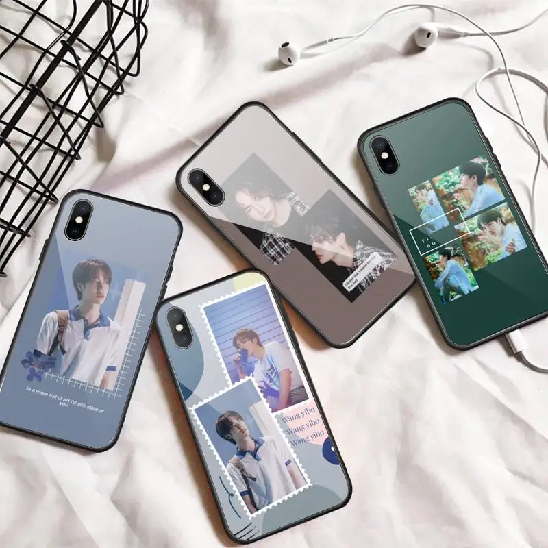 

Wang Yibo The Untamed actors Phone Case Tempered glass For iphone 11 12 13 PRO MAX mini 6 7 8 plus X XS XR