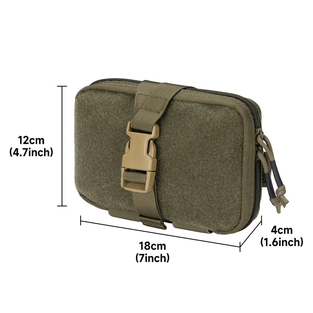 Фото Тактическая сумка Molle, поясная сумка, EDC, портативная сумка, сумка для инструментов с волшебной лентой, охотничий жилет, аксессуары, сумка, уличный многофункциональный комплект №2
