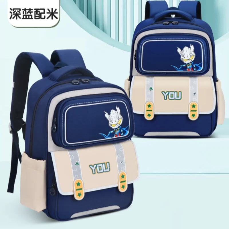 Ultraman Superman новая ткань Оксфорд школьная сумка с мультяшным принтом для мальчиков