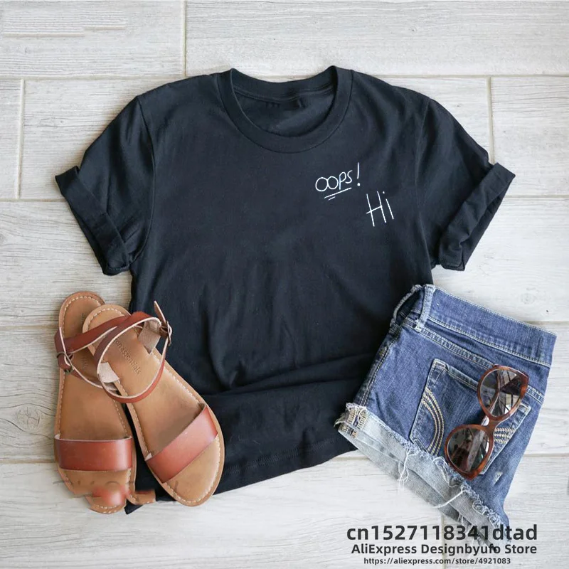 Футболка Oops Hi, футболка Ларри стилинсона, женская уличная одежда с коротким рукавом, футболки, одежда